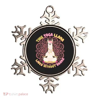 This Yoga Llama Lives Without Drama Ornament