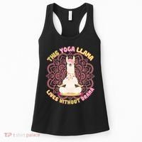 This Yoga Llama Lives Without Drama Women's Tank Top thumb 0