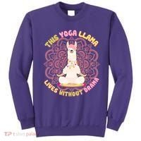 This Yoga Llama Lives Without Drama Sweatshirt thumb 0