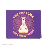 This Yoga Llama Lives Without Drama Mousepad thumb 0