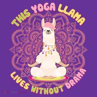 This Yoga Llama Lives Without Drama Mousepad thumb 1
