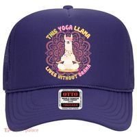 This Yoga Llama Lives Without Drama Hat thumb 0