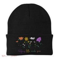 Teacher Helping Little Minds Grow Back To School Wildflower Beanie thumb 0