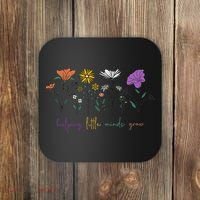 Teacher Helping Little Minds Grow Back To School Wildflower Coaster thumb 0