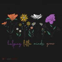 Teacher Helping Little Minds Grow Back To School Wildflower Women's Hoodie thumb 2