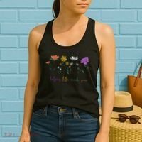Teacher Helping Little Minds Grow Back To School Wildflower Women's Tank Top thumb 2