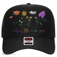 Teacher Helping Little Minds Grow Back To School Wildflower Hat thumb 0