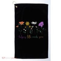 Teacher Helping Little Minds Grow Back To School Wildflower Golf Towel thumb 0