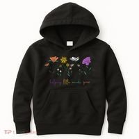 Teacher Helping Little Minds Grow Back To School Wildflower Kids Hoodie thumb 0