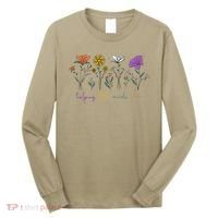 Teacher Helping Little Minds Grow Back To School Wildflower Long Sleeve Shirt thumb 0