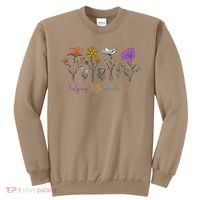 Teacher Helping Little Minds Grow Back To School Wildflower Sweatshirt thumb 0