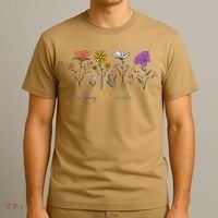Teacher Helping Little Minds Grow Back To School Wildflower T-Shirt thumb 3