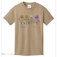 Teacher Helping Little Minds Grow Back To School Wildflower Kids T-Shirt thumb 0