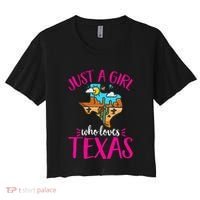 Texas Home Love Texan Who Loves Her Texas Women's Crop Top Tee thumb 0