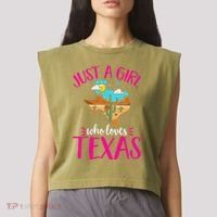 Texas Home Love Texan Who Loves Her Texas Garment-Dyed Women's Muscle Tee thumb 2