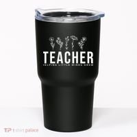 Teacher Helping Little Minds Grow Floral Tumbler thumb 0