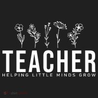 Teacher Helping Little Minds Grow Floral Hat thumb 2