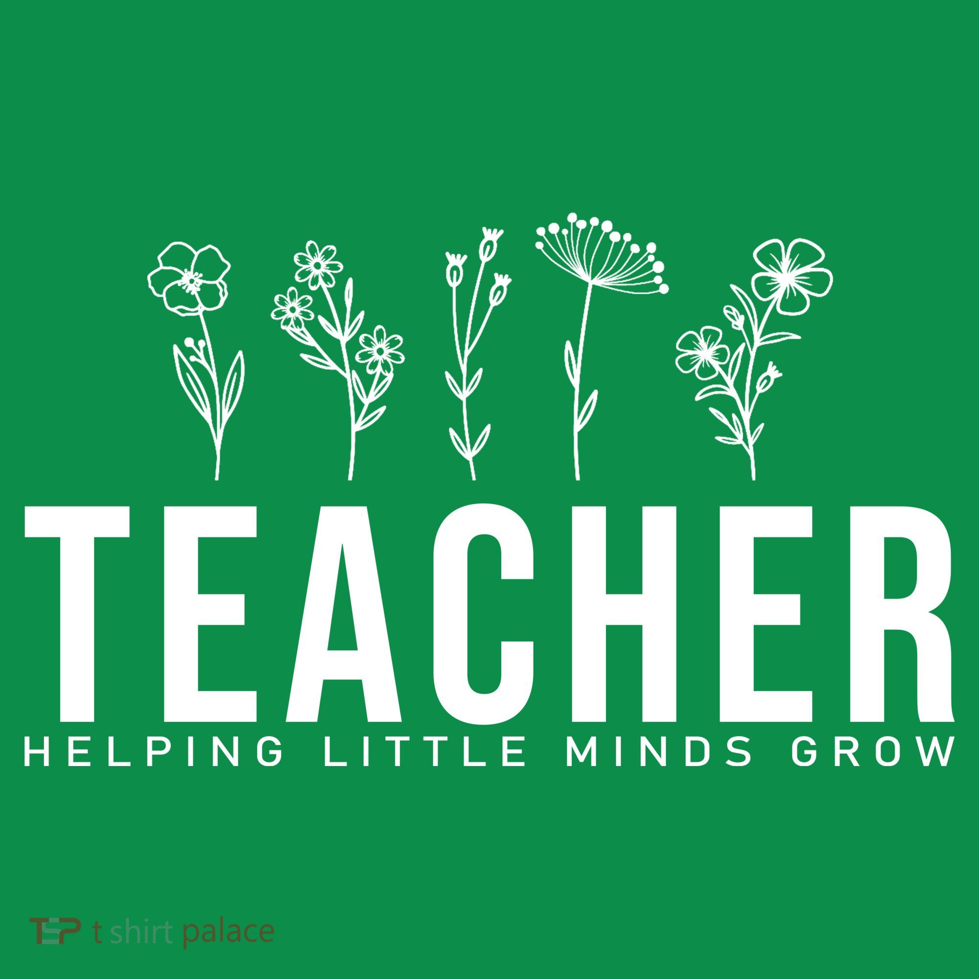Teacher Helping Little Minds Grow Floral Mousepad