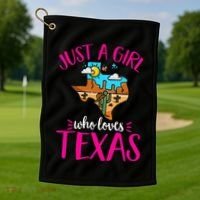 Texas Home Love Texan Who Loves Her Texas Golf Towel thumb 1