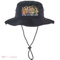 Teacher Helping Little Minds Grow Back To School First Day Bucket Hat thumb 0