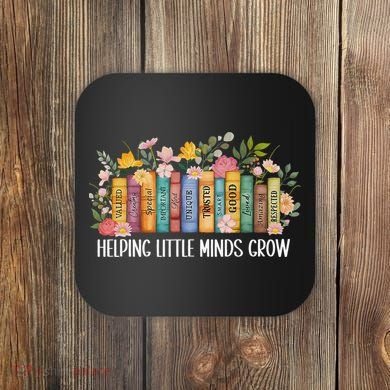 Teacher Helping Little Minds Grow Back To School First Day Coaster