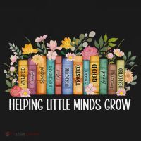 Teacher Helping Little Minds Grow Back To School First Day Women's Hoodie thumb 2