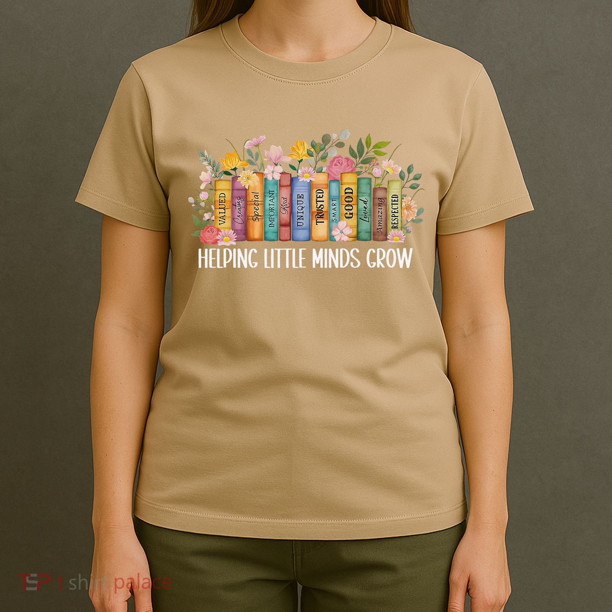 Teacher Helping Little Minds Grow Back To School First Day T-Shirt