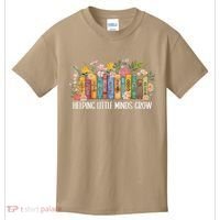 Teacher Helping Little Minds Grow Back To School First Day Kids T-Shirt thumb 0