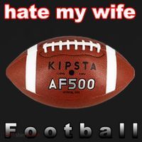 The Hate My Wife Football Backpack thumb 2