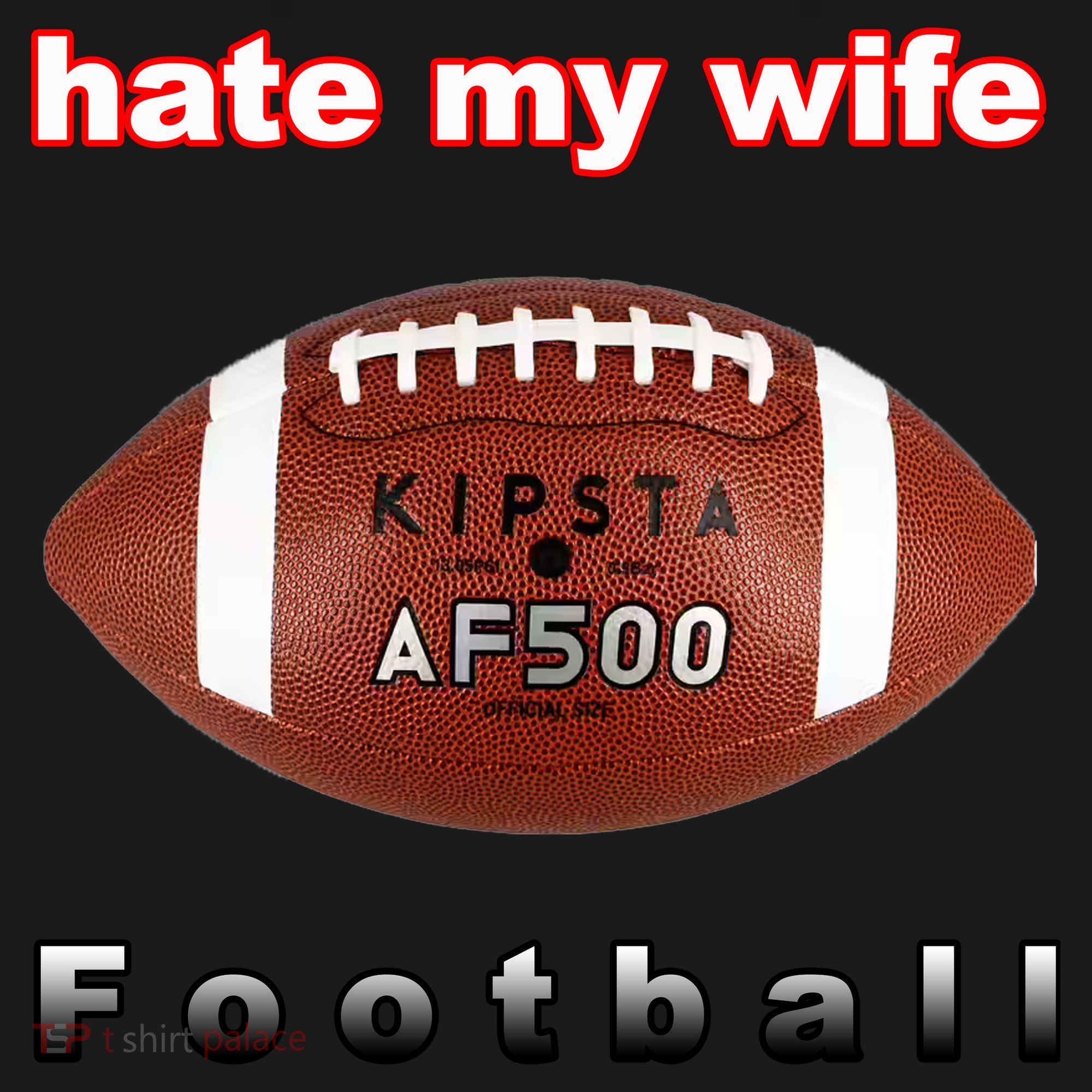The Hate My Wife Football Backpack
