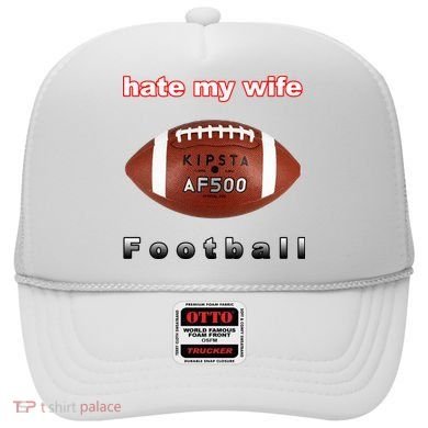 The Hate My Wife Football Hat