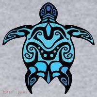 Tribal Hawaiian Maori Sun Sea Turtle 2Sided Women's Sweatshirt thumb 2
