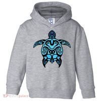 Tribal Hawaiian Maori Sun Sea Turtle 2Sided Toddler Hoodie thumb 0