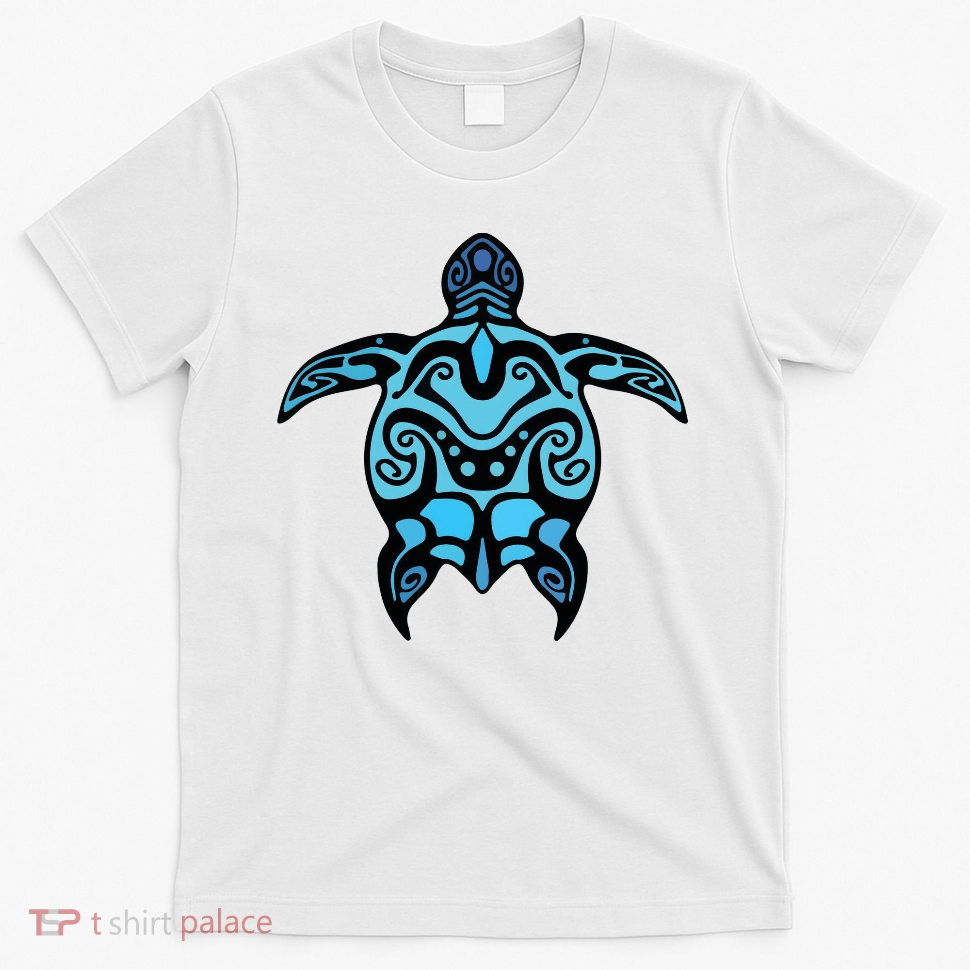 Tribal Hawaiian Maori Sun Sea Turtle 2Sided T-Shirt