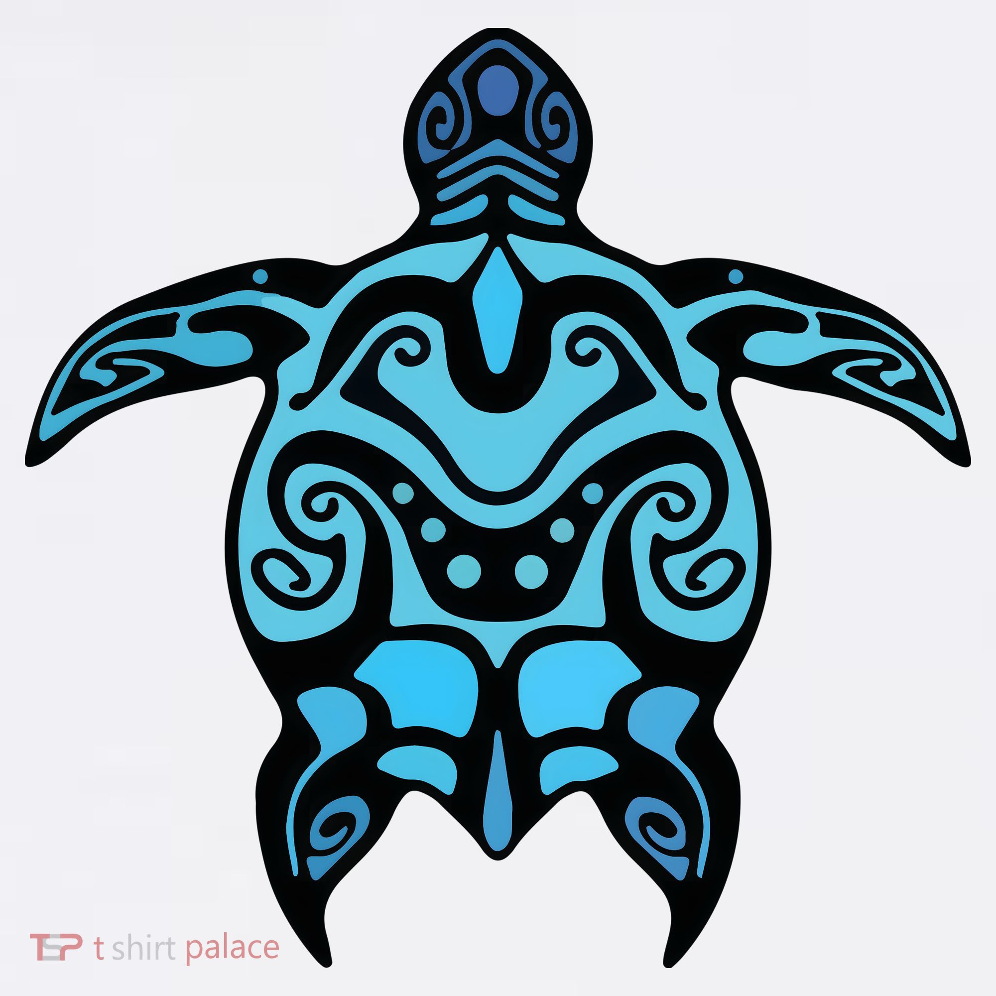 Tribal Hawaiian Maori Sun Sea Turtle 2Sided T-Shirt