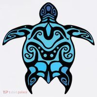 Tribal Hawaiian Maori Sun Sea Turtle 2Sided Women's Hoodie thumb 2