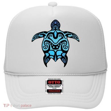 Tribal Hawaiian Maori Sun Sea Turtle 2Sided Hat