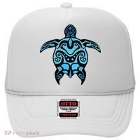 Tribal Hawaiian Maori Sun Sea Turtle 2Sided Hat thumb 0