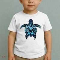 Tribal Hawaiian Maori Sun Sea Turtle 2Sided Toddler T-Shirt thumb 2