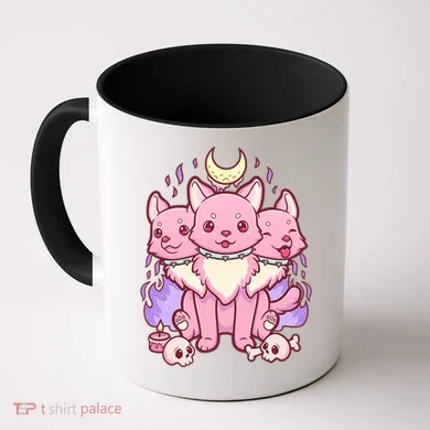 Three Headed Moon Dogs Coffee Mug