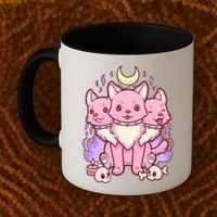 Three Headed Moon Dogs Coffee Mug thumb 2