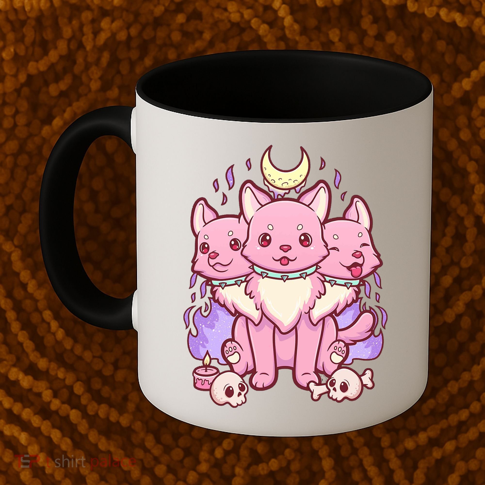 Three Headed Moon Dogs Coffee Mug