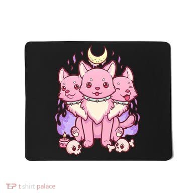 Three Headed Moon Dogs Mousepad