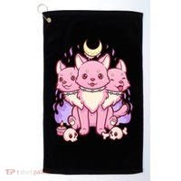 Three Headed Moon Dogs Golf Towel thumb 0