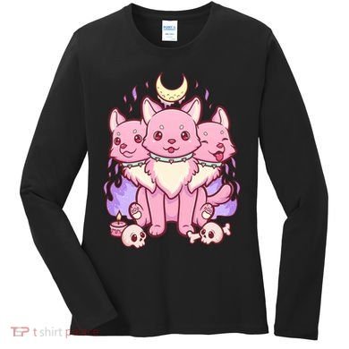 Three Headed Moon Dogs Women's Long Sleeve Shirt