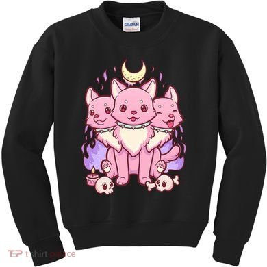 Three Headed Moon Dogs Kids Sweatshirt