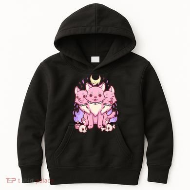 Three Headed Moon Dogs Kids Hoodie