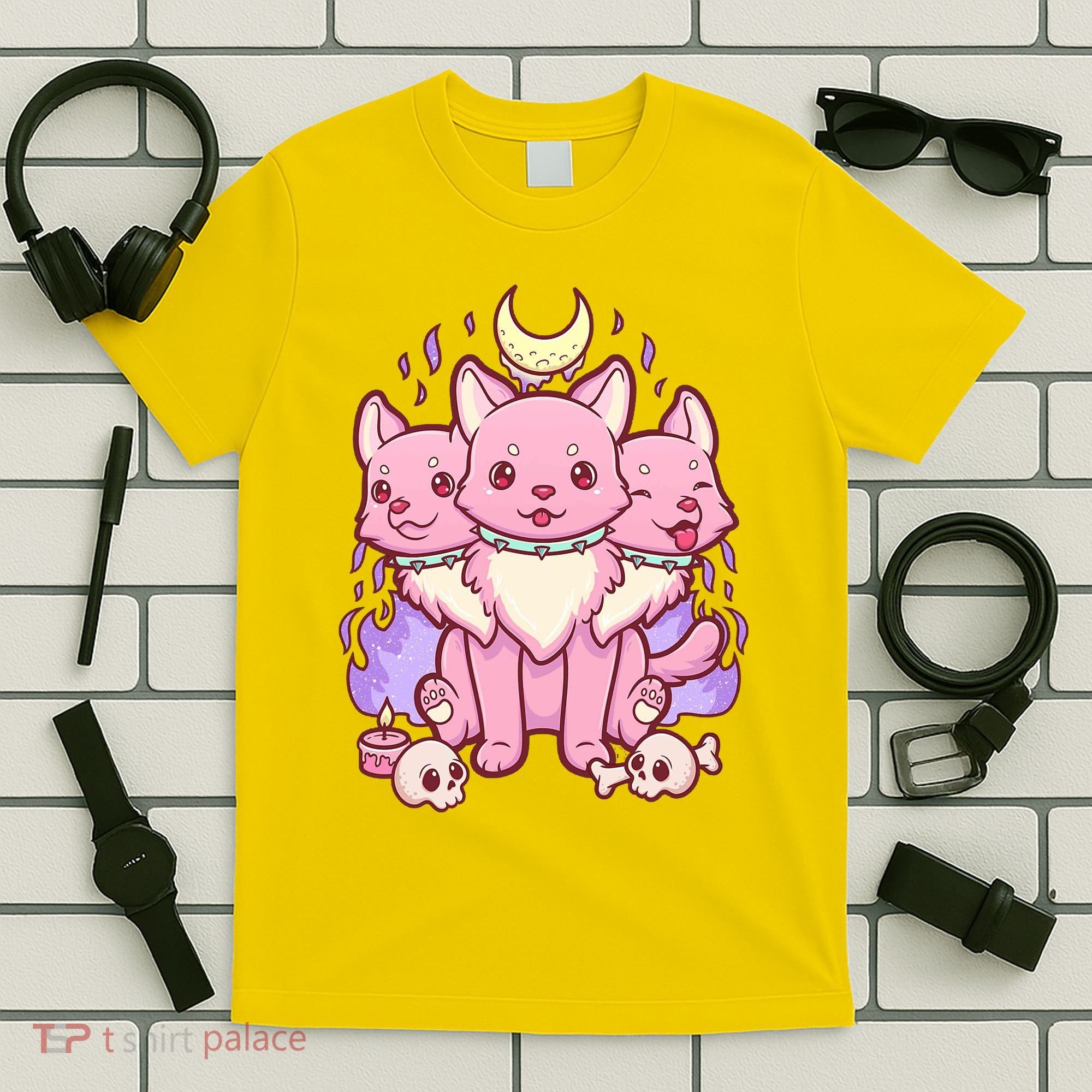 Three Headed Moon Dogs T-Shirt