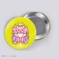 Three Headed Moon Dogs Button thumb 0