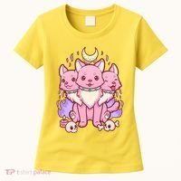 Three Headed Moon Dogs Women's T-Shirt thumb 0